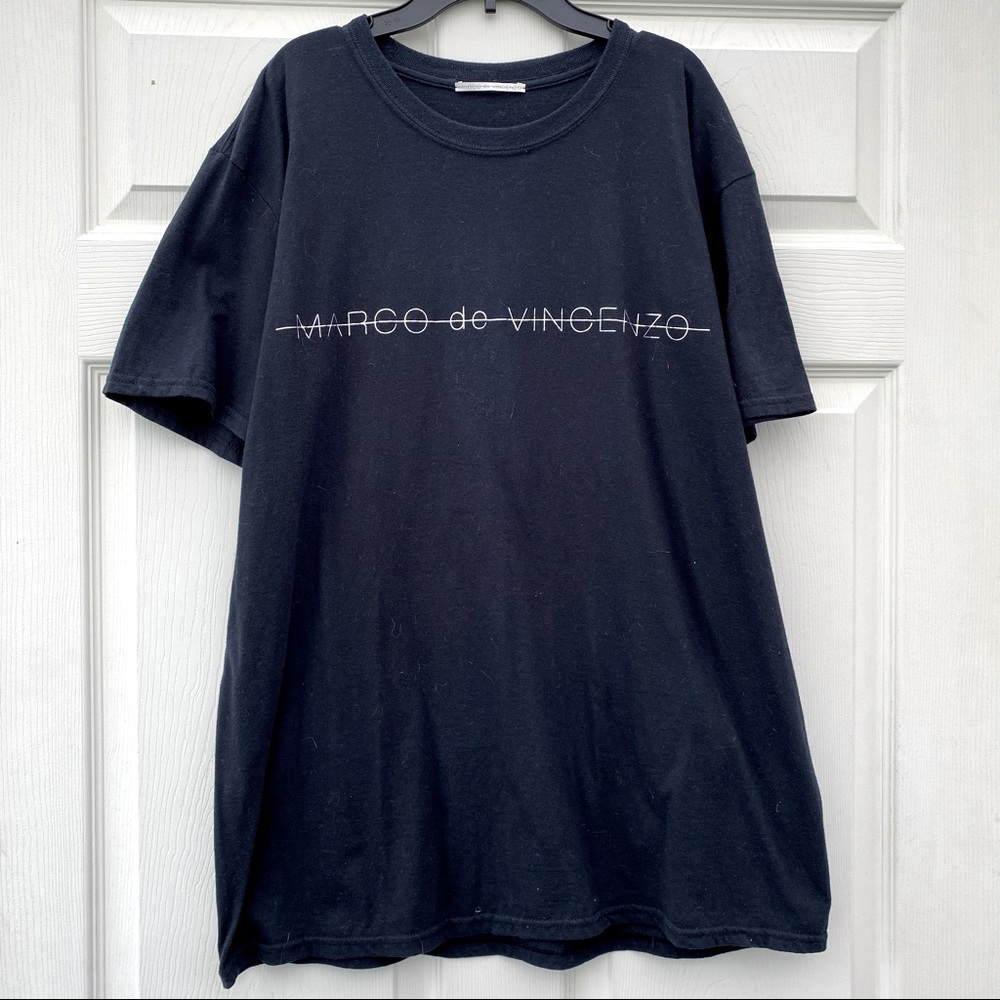 Marco De Vincenzo Black Short-Sleeved T-Shirt L